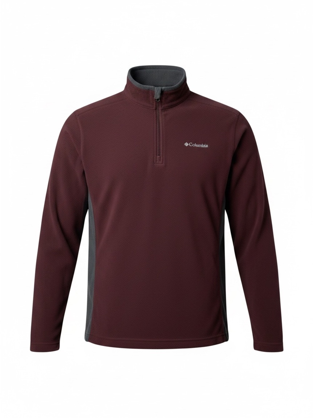 Columbia Men's Maroon Quarter-Zip Performance Jacket